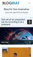 How blogkiat.com looks like on a mobile device such as an iPhone.