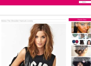 How blogocosa.com looks like on a tablet such as an iPad.