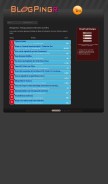 How blogpingr.de looks like on a mobile device such as an iPhone.