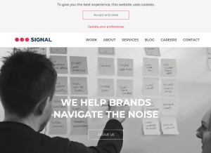 How blonde.net looks like on a tablet such as an iPad.