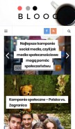 How bloog.pl looks like on a mobile device such as an iPhone.