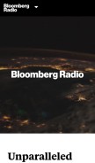 How bloombergradio.com looks like on a mobile device such as an iPhone.