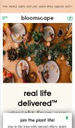 How bloomscape.com looks like on a mobile device such as an iPhone.