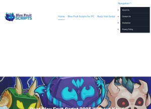 How bloxfruitscripts.net looks like on a tablet such as an iPad.