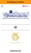 How blueberrybounce.com looks like on a mobile device such as an iPhone.