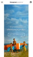 How bluegreenvacations.com looks like on a mobile device such as an iPhone.