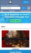 How blueletterbible.org looks like on a mobile device such as an iPhone.