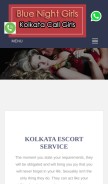 How bluenightgirls.com looks like on a mobile device such as an iPhone.
