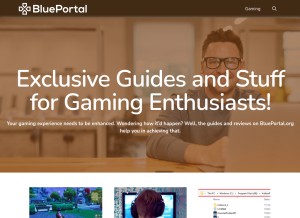 How blueportal.org looks like on a tablet such as an iPad.