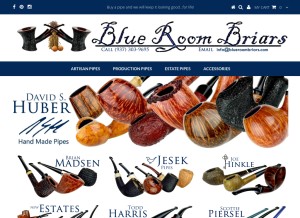 How blueroombriars.com looks like on a tablet such as an iPad.