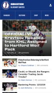 How blueshirtbanter.com looks like on a mobile device such as an iPhone.