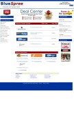 How bluespreedeals.com looks like on a mobile device such as an iPhone.