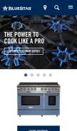 How bluestarcooking.com looks like on a mobile device such as an iPhone.