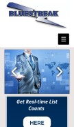 How bluestreakdata.com looks like on a mobile device such as an iPhone.