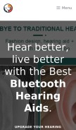 How bluetoothhearingaids.store looks like on a mobile device such as an iPhone.