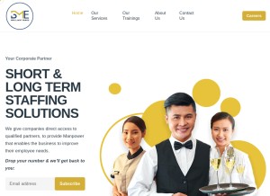 How bm-events.com looks like on a tablet such as an iPad.