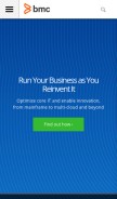 How bmc.com looks like on a mobile device such as an iPhone.