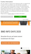 How bmd.at looks like on a mobile device such as an iPhone.