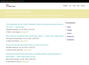 How bmt.atoz.pw looks like on a tablet such as an iPad.