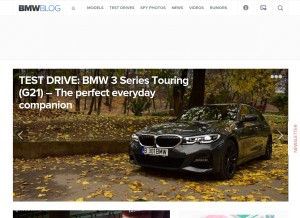 How bmwblog.com looks like on a tablet such as an iPad.