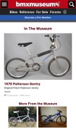How bmxmuseum.com looks like on a mobile device such as an iPhone.