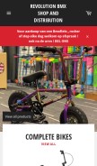 How bmxshop.be looks like on a mobile device such as an iPhone.
