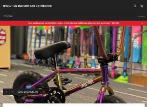 How bmxshop.be looks like on a tablet such as an iPad.