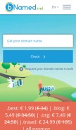 How bnamed.net looks like on a mobile device such as an iPhone.