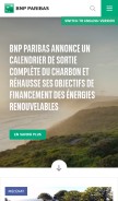 How bnpparibas.com looks like on a mobile device such as an iPhone.