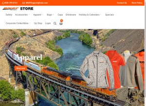 How bnsfstore.com looks like on a tablet such as an iPad.