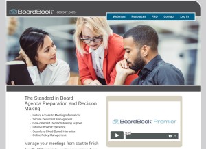 How boardbook.org looks like on a tablet such as an iPad.