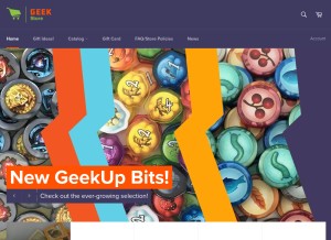 How boardgamegeekstore.com looks like on a tablet such as an iPad.