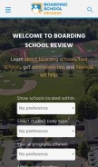 How boardingschoolreview.com looks like on a mobile device such as an iPhone.