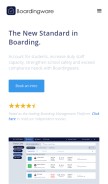 How boardingware.com looks like on a mobile device such as an iPhone.