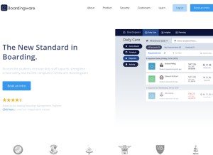 How boardingware.com looks like on a tablet such as an iPad.