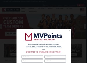 How boathouse.com looks like on a tablet such as an iPad.