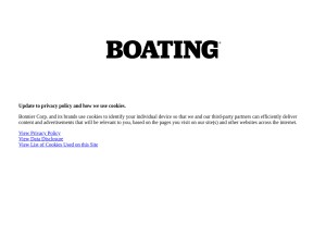 How boatingmag.com looks like on a tablet such as an iPad.