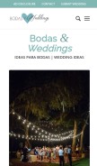 How bodasyweddings.com looks like on a mobile device such as an iPhone.