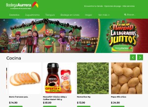 How bodegaaurrera.net looks like on a tablet such as an iPad.