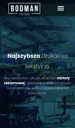 How bodman.com.pl looks like on a mobile device such as an iPhone.
