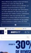 How bodyandfit.com looks like on a mobile device such as an iPhone.