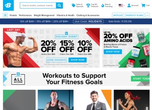 How bodybuilding.com looks like on a tablet such as an iPad.