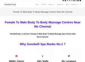 How bodymassageinchennai.in looks like on a tablet such as an iPad.