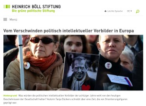 How boell.org looks like on a tablet such as an iPad.