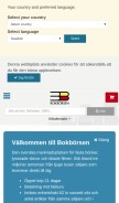 How bokborsen.se looks like on a mobile device such as an iPhone.