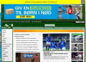 How bold.dk looks like on a tablet such as an iPad.