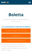 How boletta.cl looks like on a mobile device such as an iPhone.