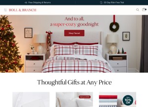 How bollandbranch.com looks like on a tablet such as an iPad.