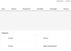 How bomfan.com looks like on a tablet such as an iPad.