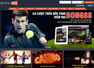 How bong99.com looks like on a tablet such as an iPad.